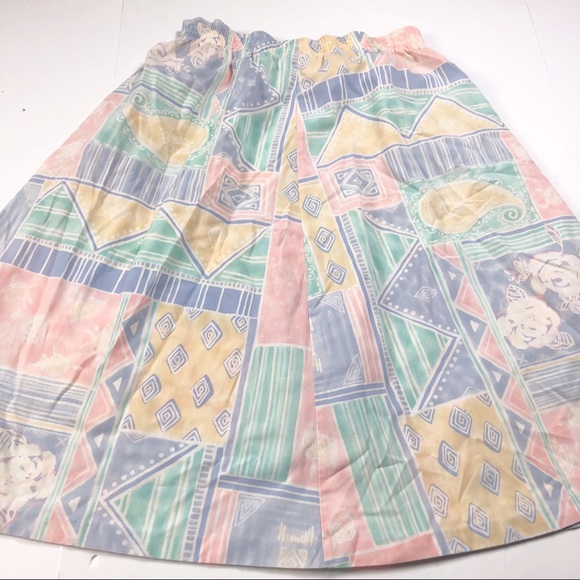 Vintage Pastel Skirt Size Petite 12 Fairy Kei - Picture 8 of 9